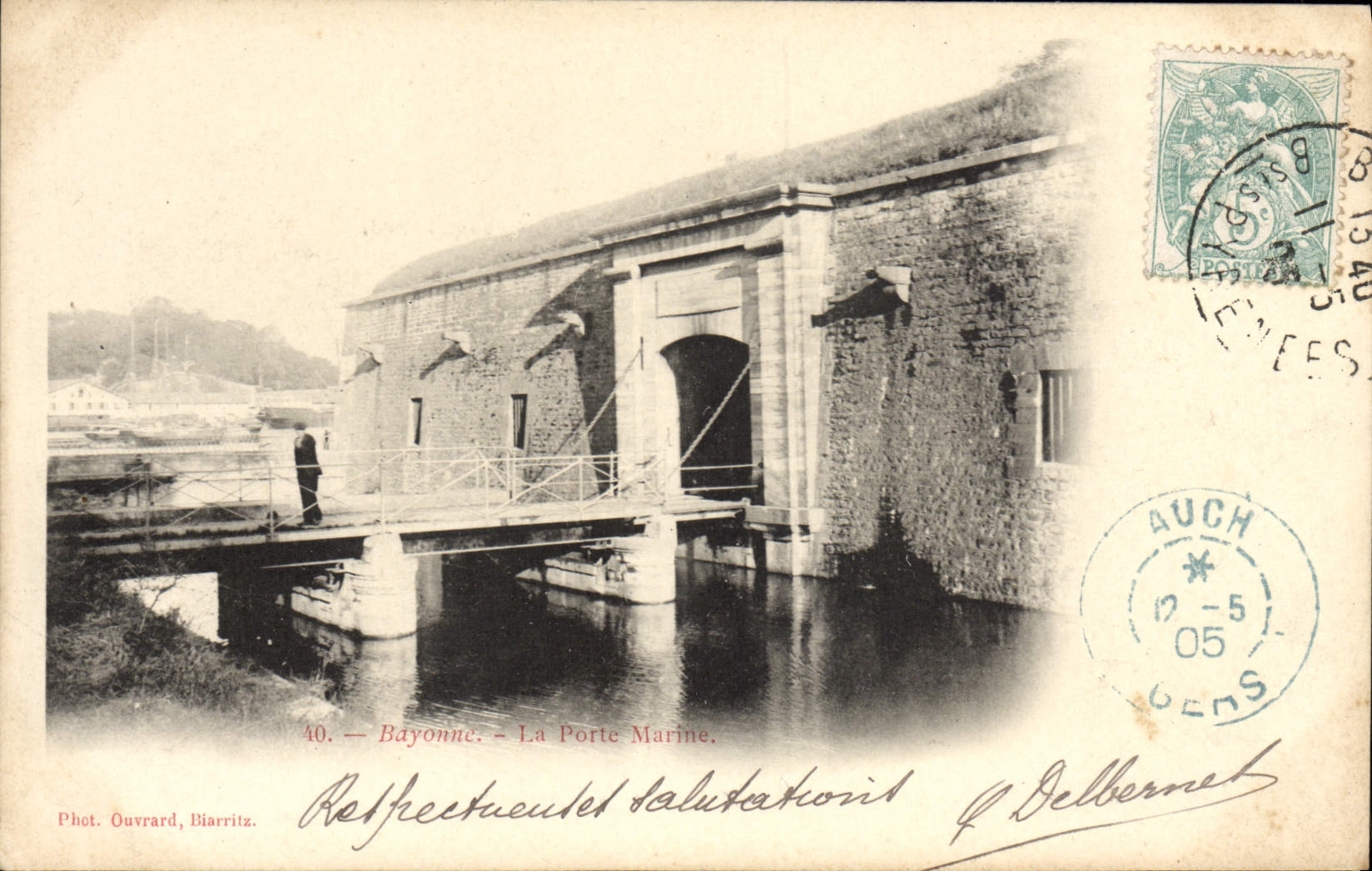 CPA Bayonne La porte marine 