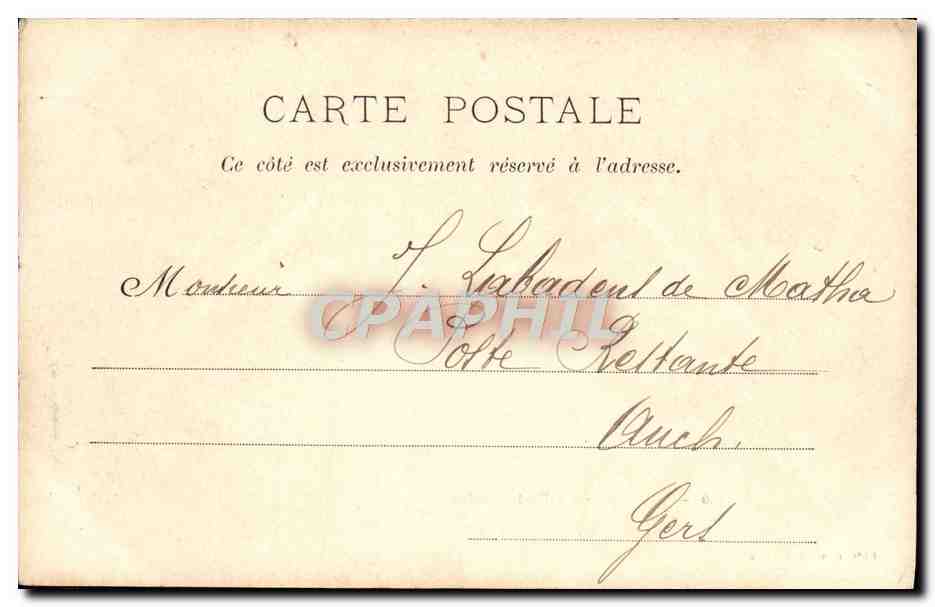CPA Bayonne La porte marine  — Verso