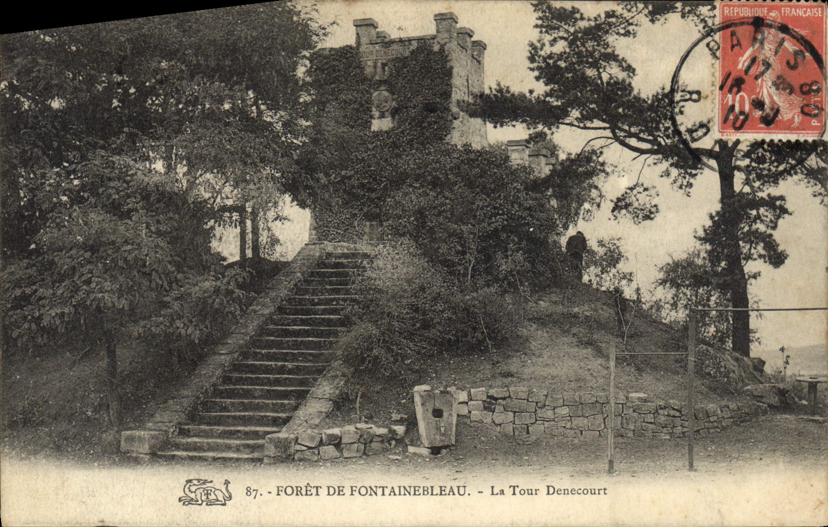 Wald von Fontainebleau — La Tour Denecourt — Verlag: 87