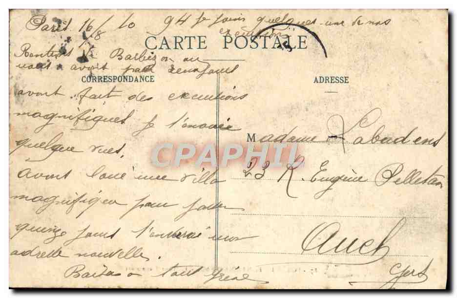Wald von Fontainebleau — La Tour Denecourt — Verlag: 87 — Rückseite