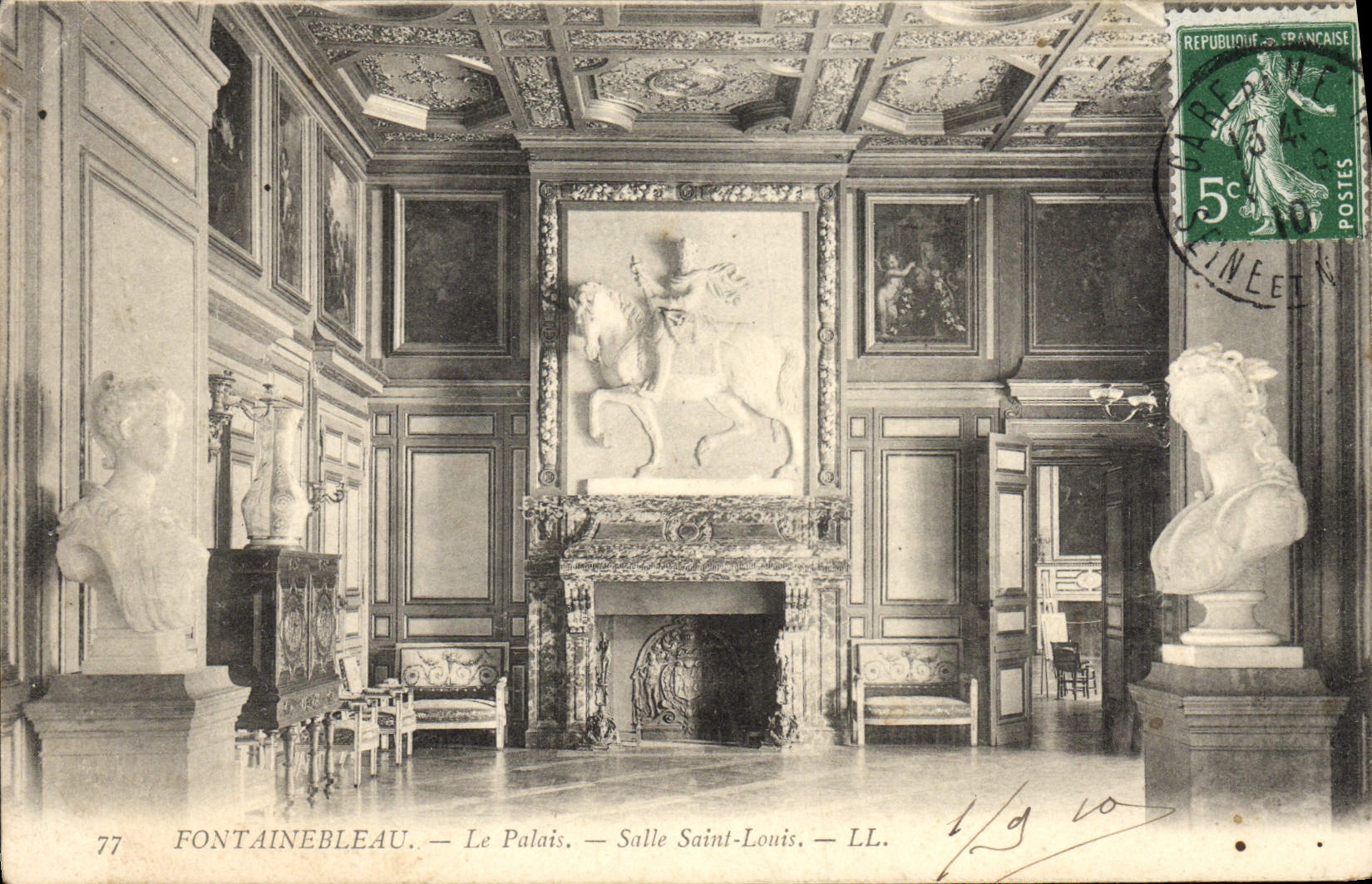 Fontainebleau — Le Palais — Salle Saint-Louis — LL. — n°77