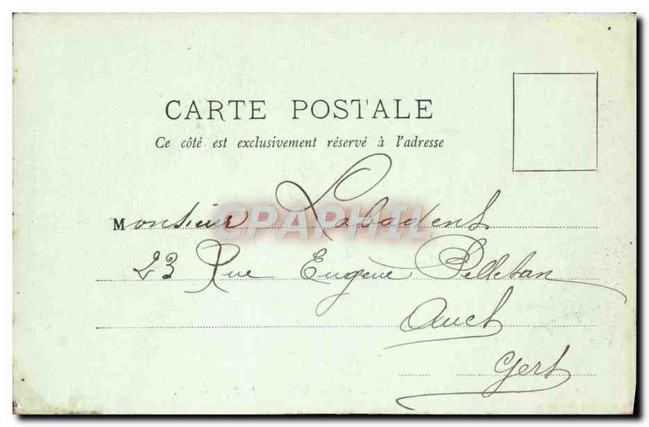 Fontainebleau — Das Schloss — Toilettenraum des Papstes — LL. — Nr. 68 — Rückseite