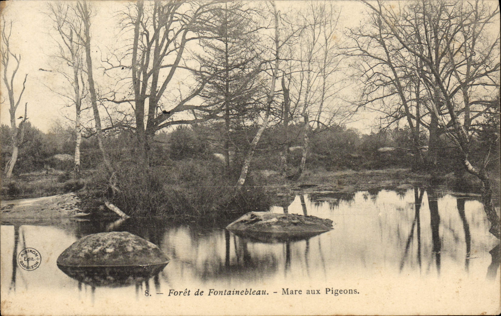Wald von Fontainebleau — Mare aux Pigeons — Edition Bainron, Nr. 8
