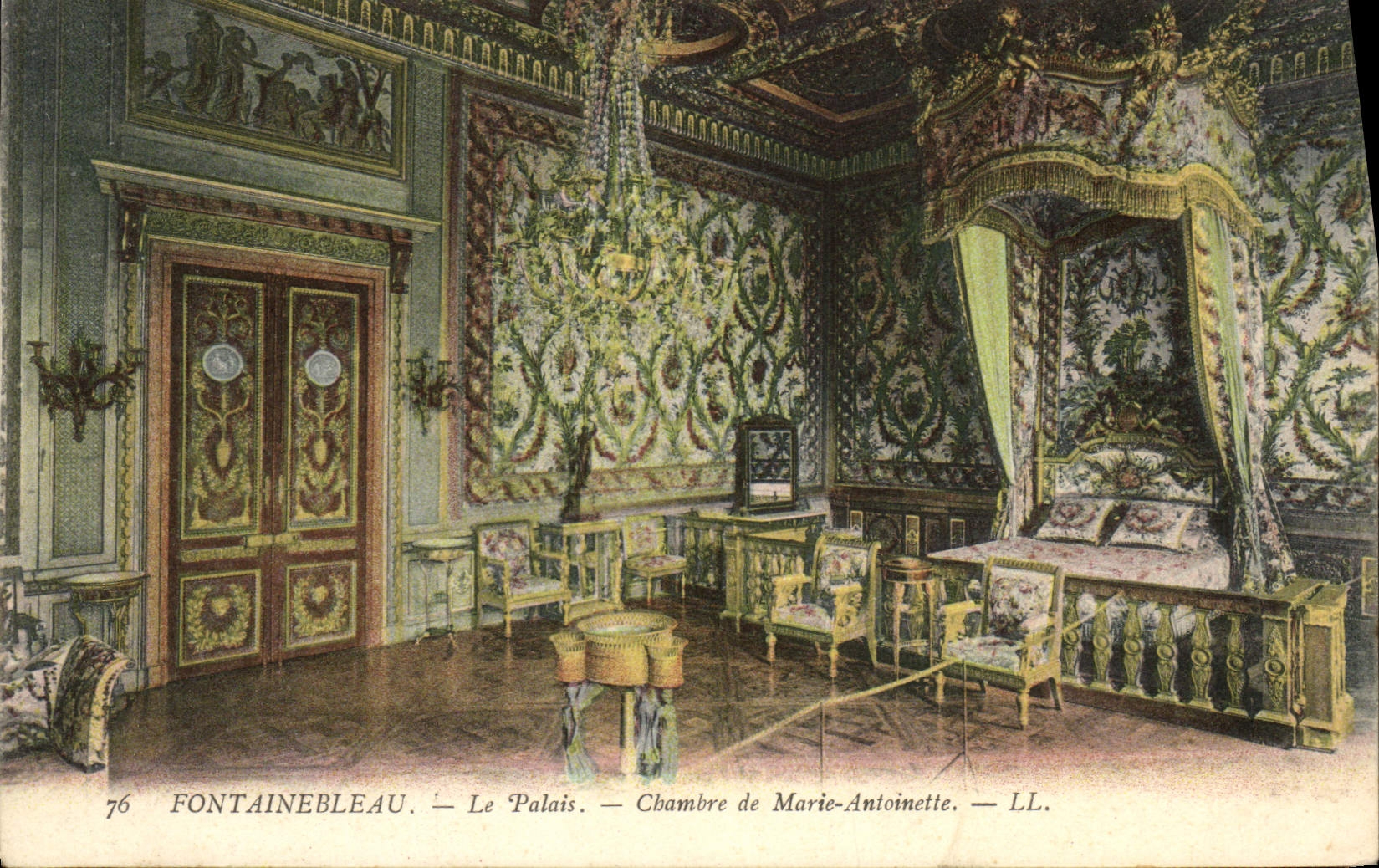 Fontainebleau — El Palacio — Habitación de Marie-Antoinette — LL. — N° 76