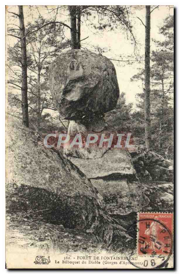 El Bilboquet del Diablo (Gorges d'Apremont) — Bosque de Fontainebleau — editor no identificado, n° 382