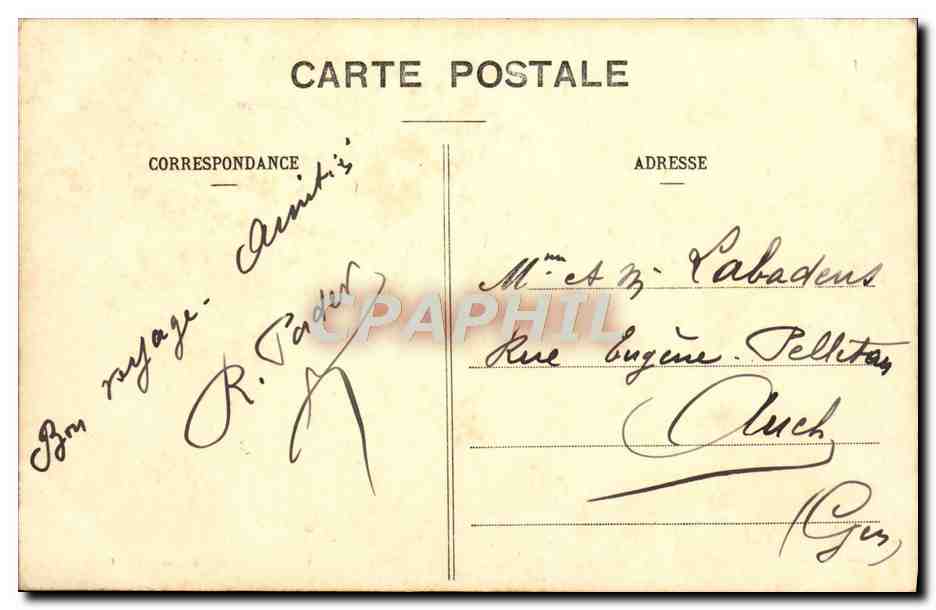 Albi - Le Théâtre et l'Avenue Villeneuve — éditeur Guichard & Cie — Rückseite