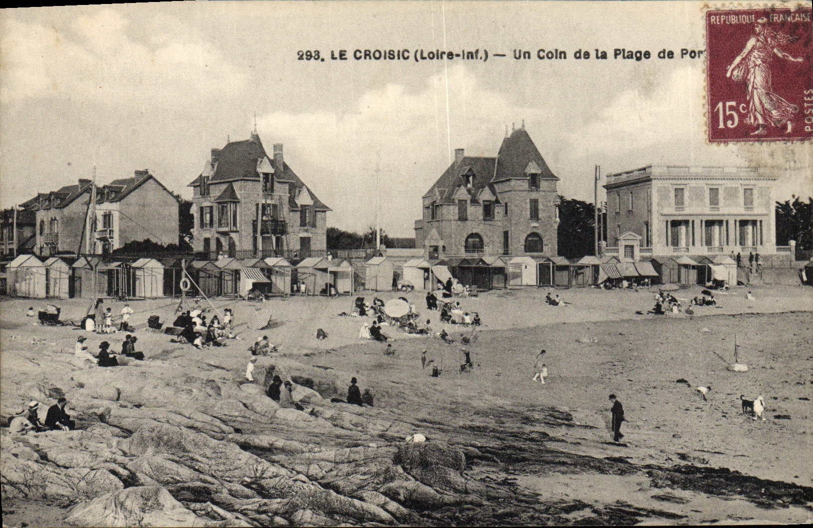CPA Le Croisic Un Coin de la Plage de Port