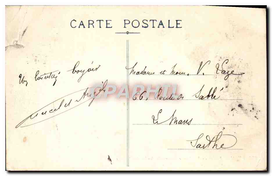 LYON — Statue de Burdeau - Square du Jardin des Plantes et Église du Bon Pasteur — E. R. n°286 — Verso