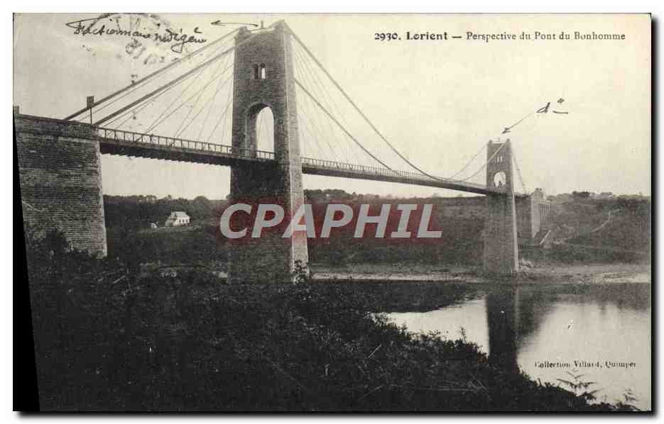 CPA Lorient Perspective du Pont du Bonhomme