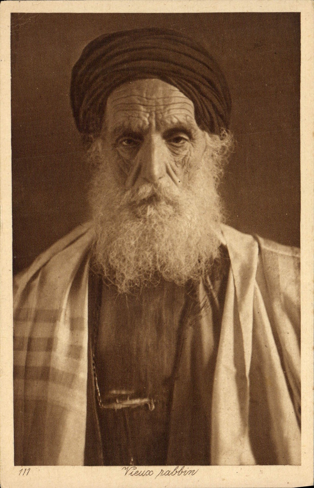 CPA Marocain Homme Maroc Vieux rabbin
