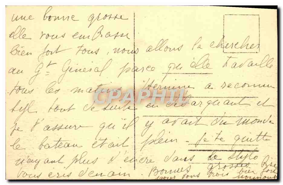 Algér - Vue de Bab el Oued et Hôpital Maillot — éditeur anonyme, n° de série 174 — Rückseite