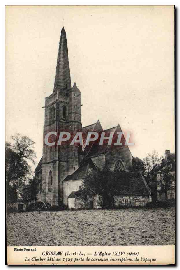 CPA Crissay L'Eglise Le Clocher 