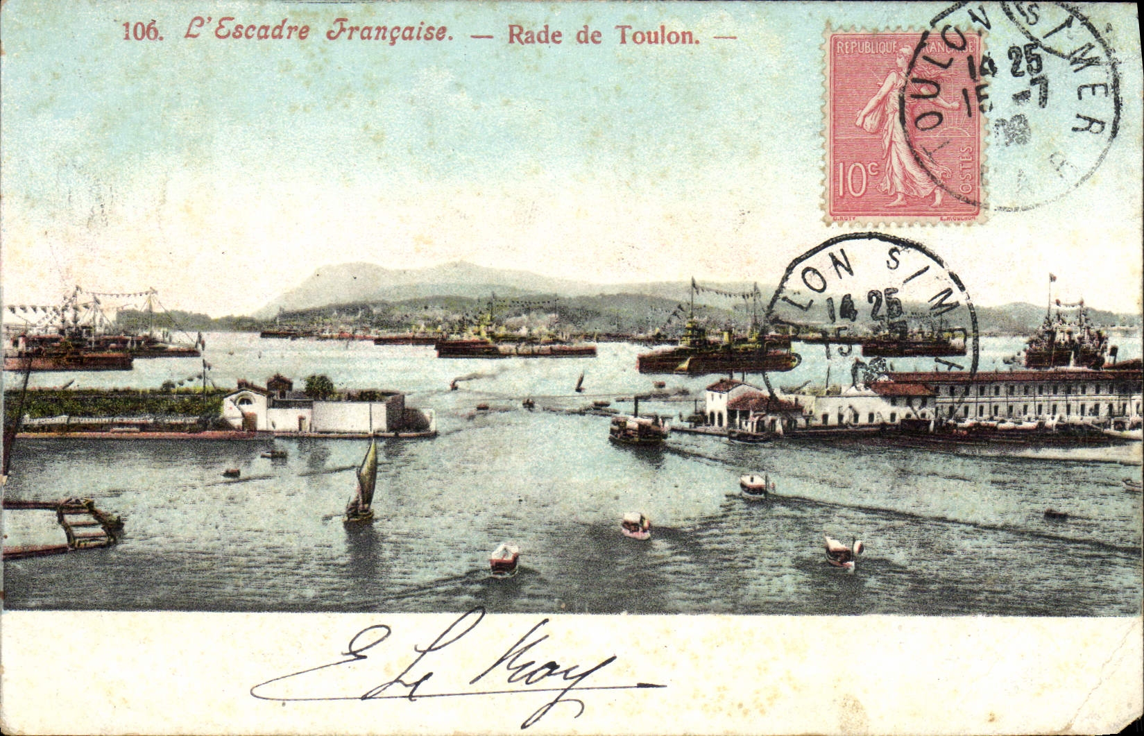 CPA Toulon L'Escadre Francaise 