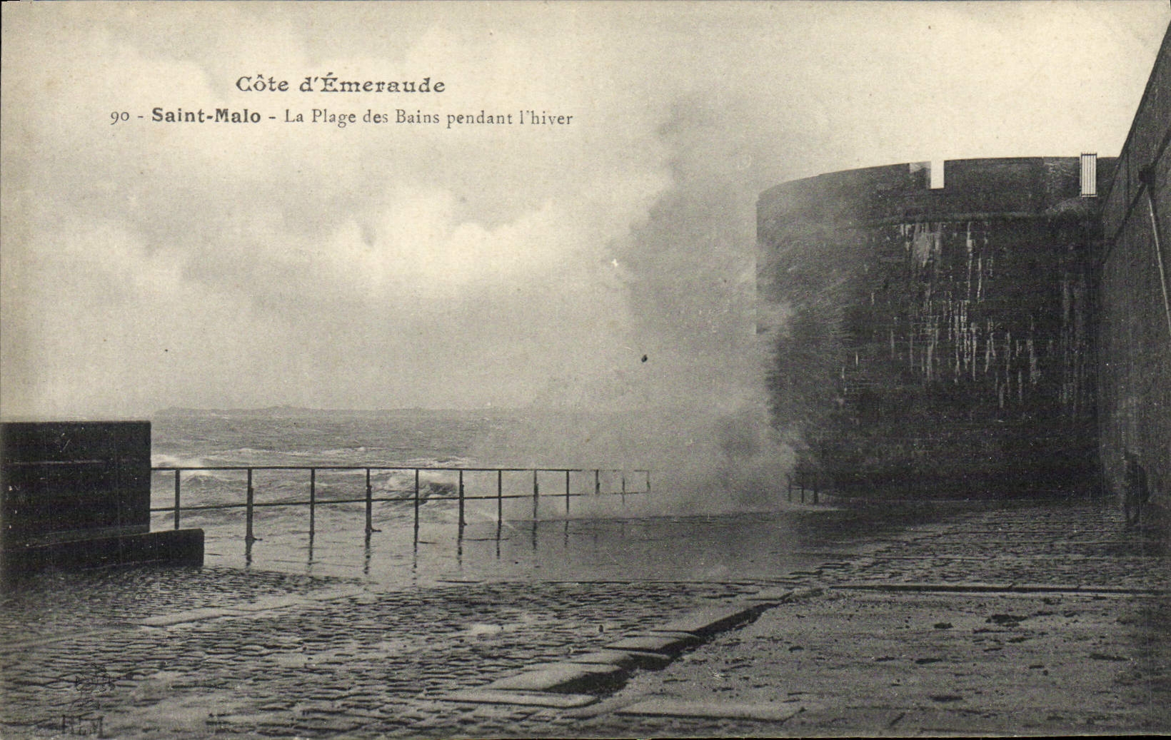 Saint-Malo - La Plage des Bains pendant l'hiver — Côte d'Émeraude, n°90