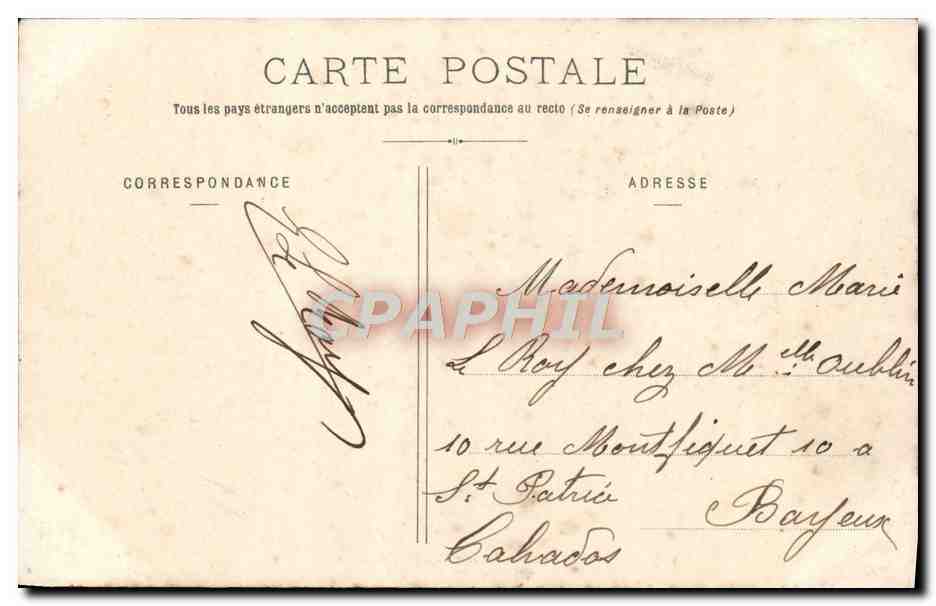 CPA Brest Le Fond du Port de Guerre Bateau — Verso