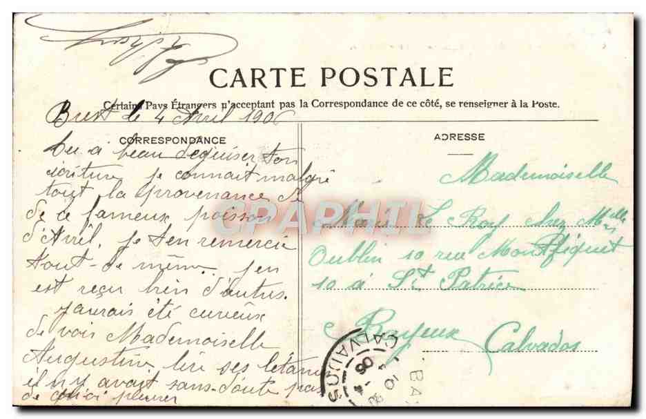 CPA Brest Fond du Port de Guerre Le Bruix Bateau de guerre — Verso