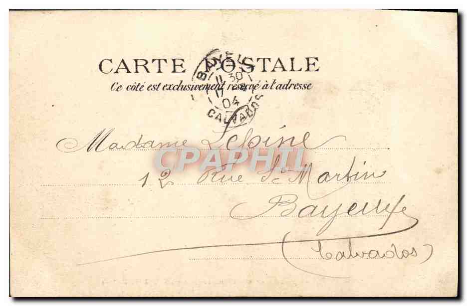 CPA Paris Jardins Et Bassin Du Luxembourg — Rückseite
