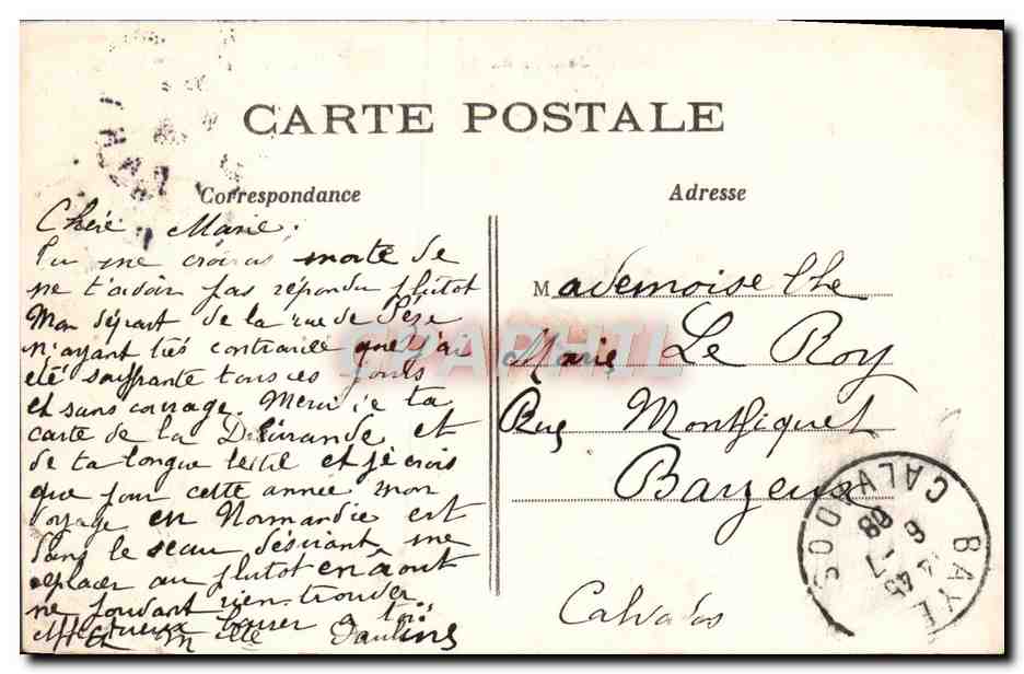 CPA Paris Jardins Du Luxembourg Le Senat Lion — Verso