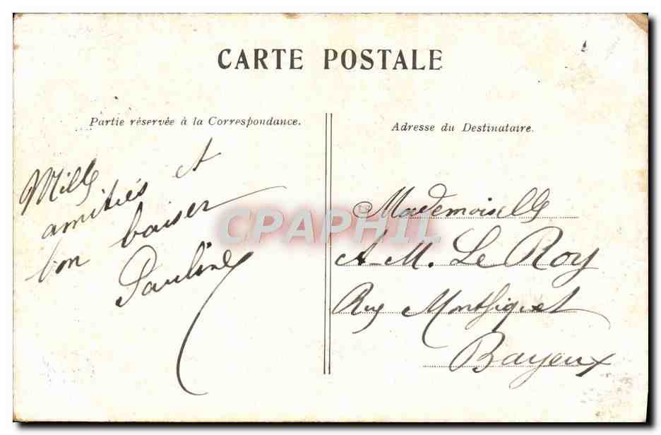 CPA Paris Jardin Du Luxembourg — Verso