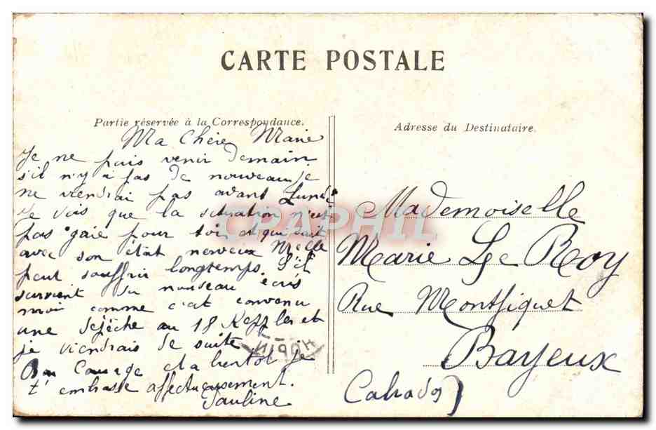 CPA Paris Gare Saint Lazare — Rückseite
