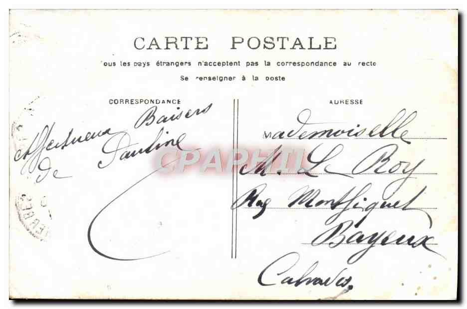 CPA Paris Notre Dame de Paris — Verso