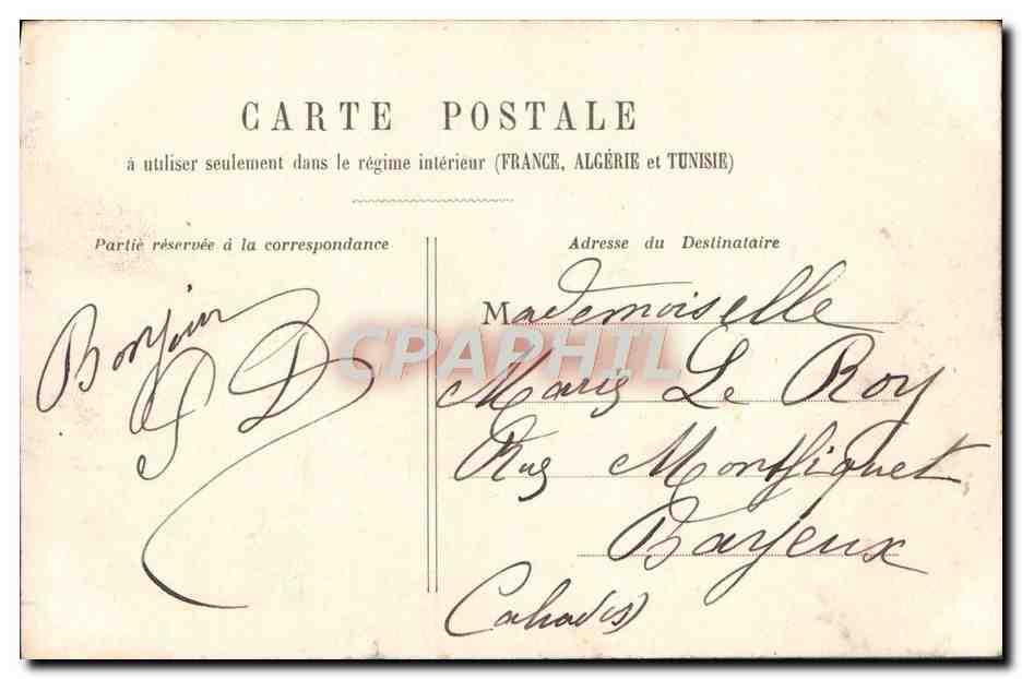 CPA Paris Fontaine St Michel — Rückseite