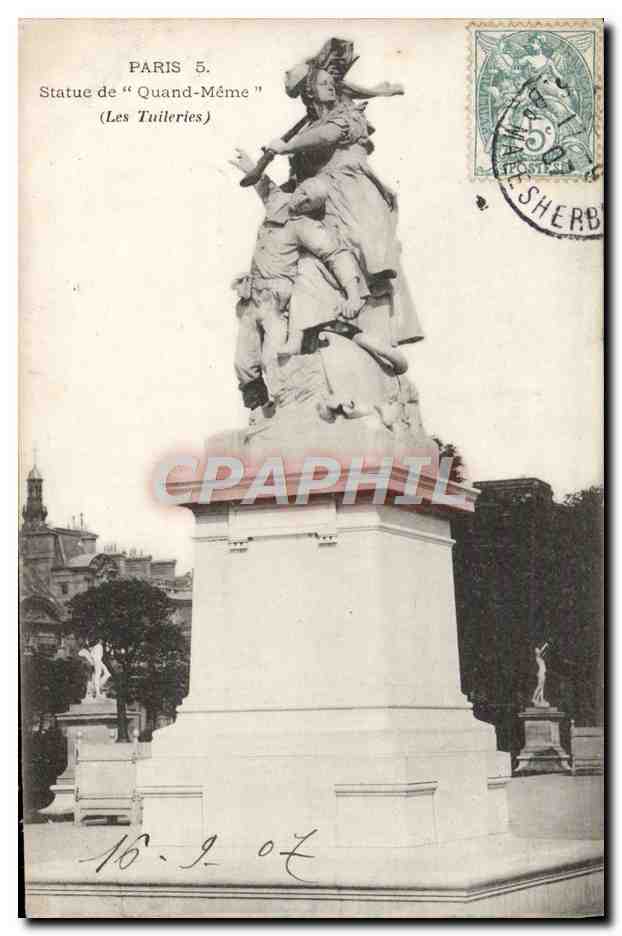 CPA Paris Statue de Quand Meme Les Tuileries 