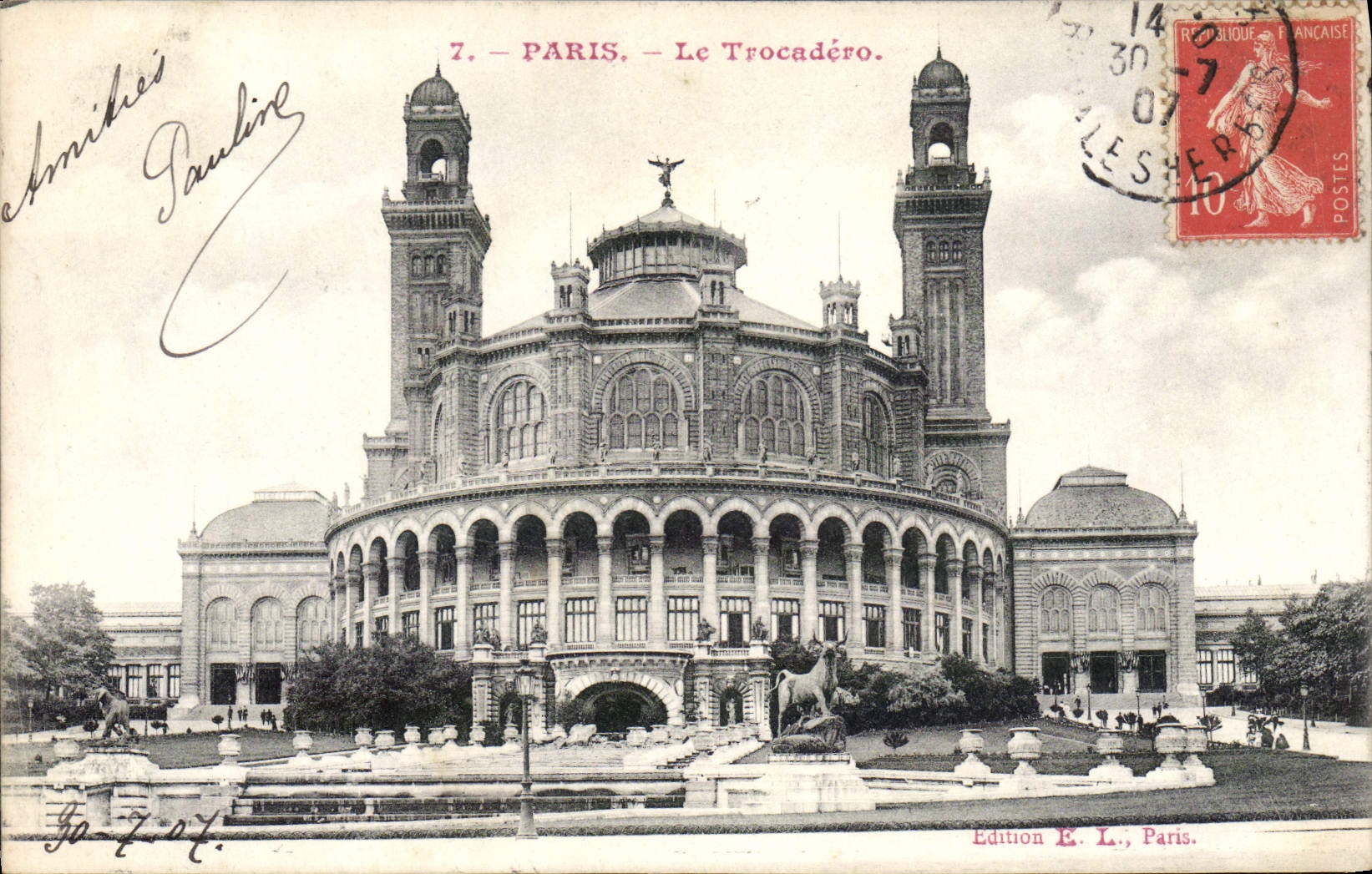 CPA Paris Le Trocadero