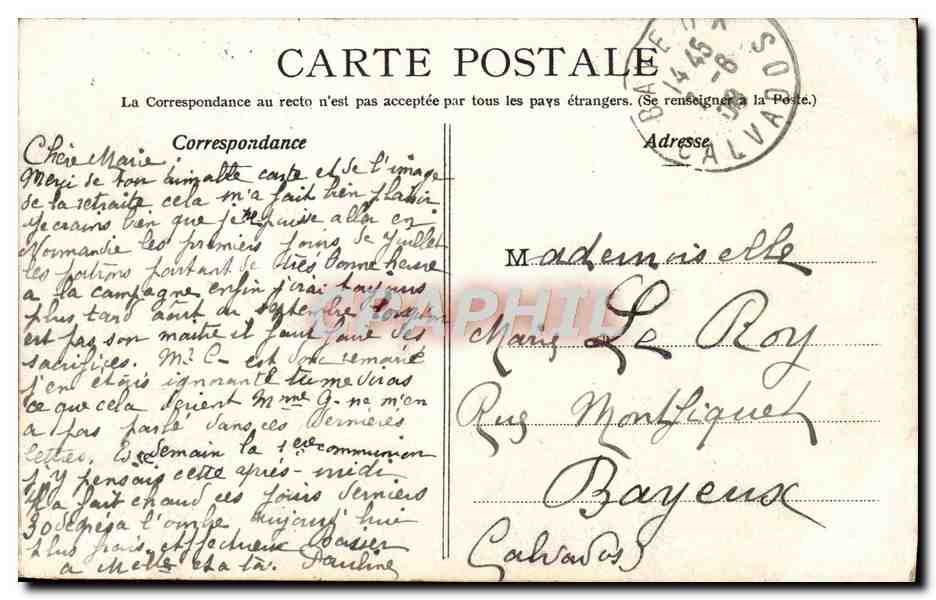 CPA Paris Le parc des Buttes Chaumont — Verso