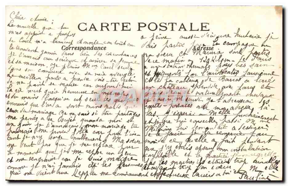 CPA Paris Buttes Chaumont — Rückseite