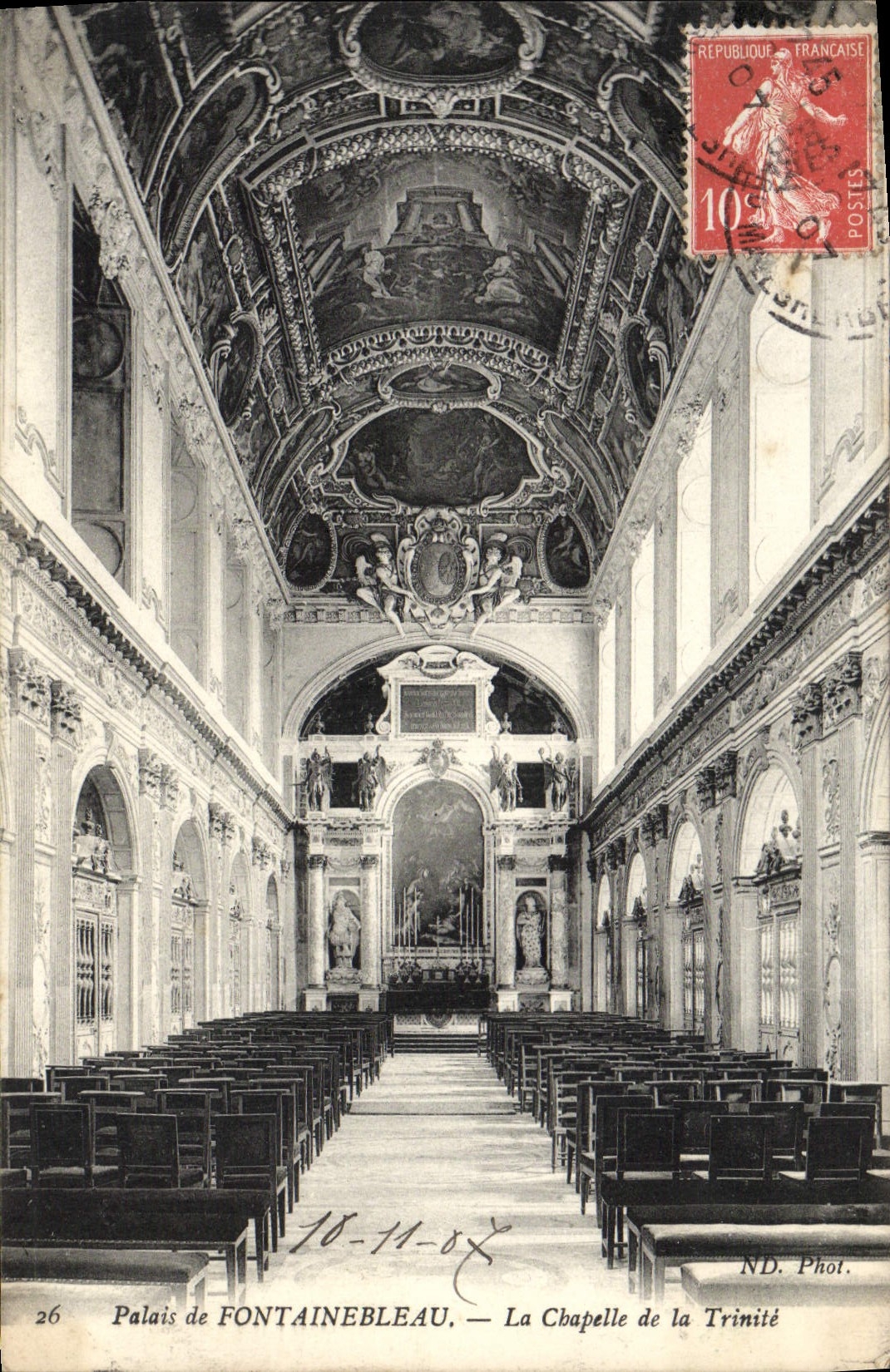 Palacio de FONTAINEBLEAU — La Capilla de la Trinidad — ND. Fot. n°26