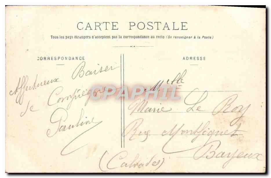 CPA Chateau de Compiegne Salle de Fetes — Verso