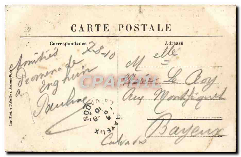 CPA Enghien les Bains Le Casino Le jardin des roses et le theatre — Verso