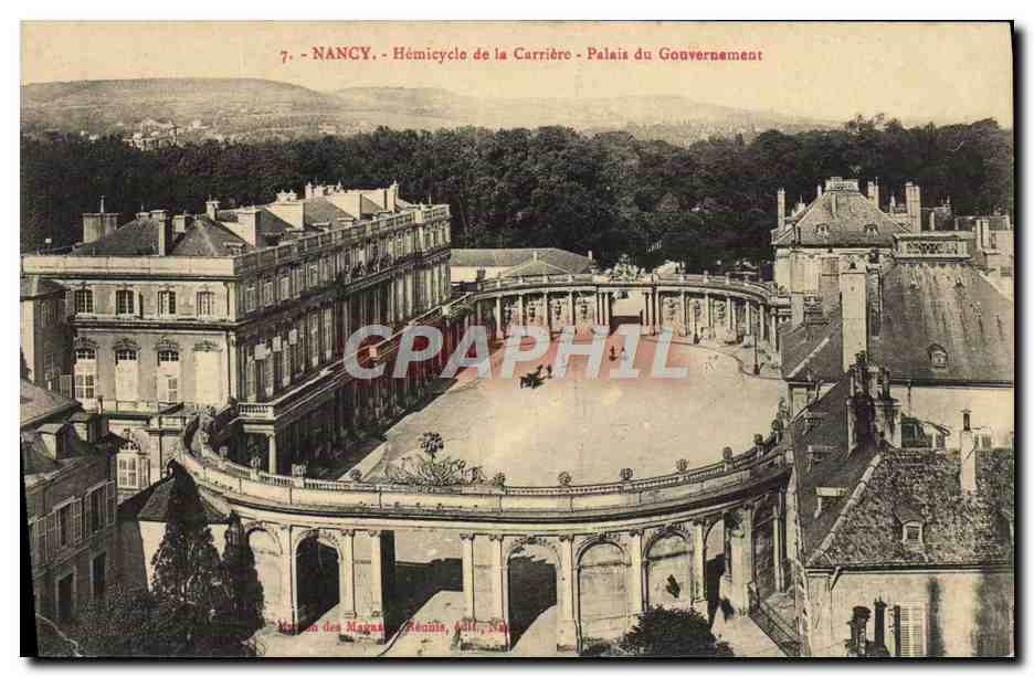 CPA Nancy Hemicycle de la Carriere Palais du gouvernement