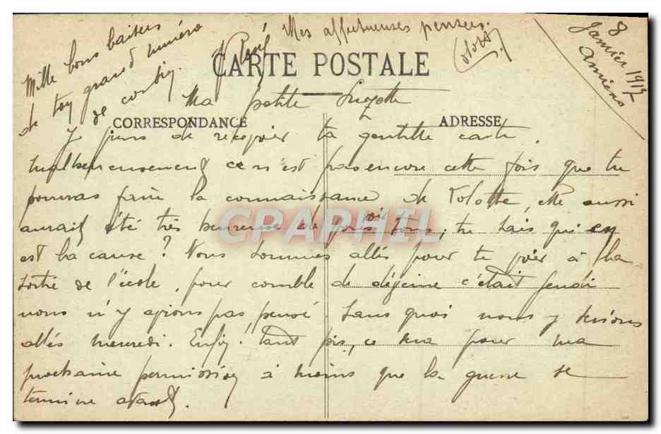 CPA Amiens La Cathedrale Vie de St Firmin — Rückseite