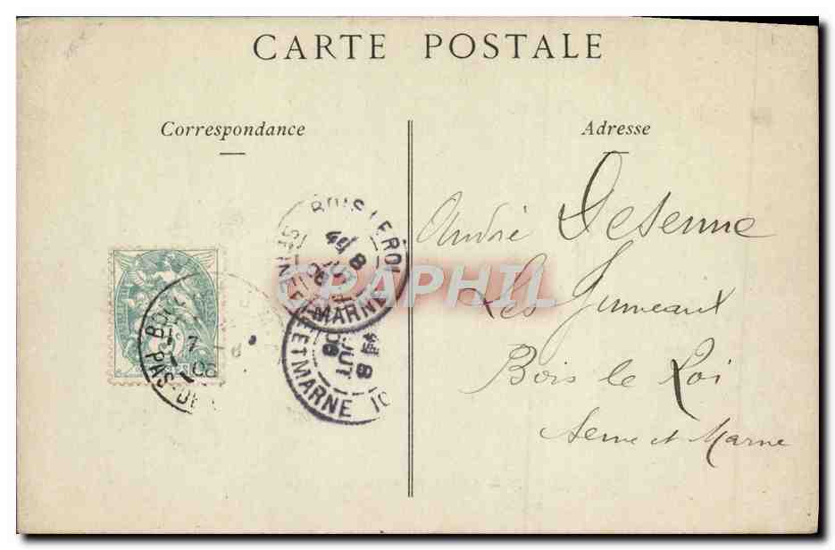 Boulogne-sur-Mer — Effet de Ressac par Grosse Mer — Collections ND Phot, n°55 — Verso