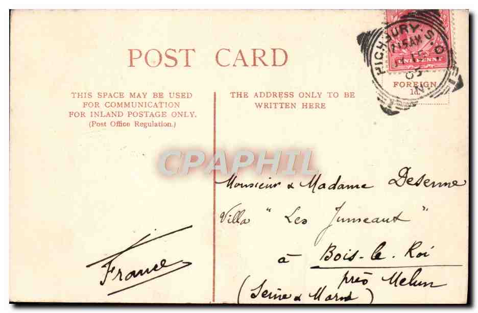 CPA London The British Museum — Verso