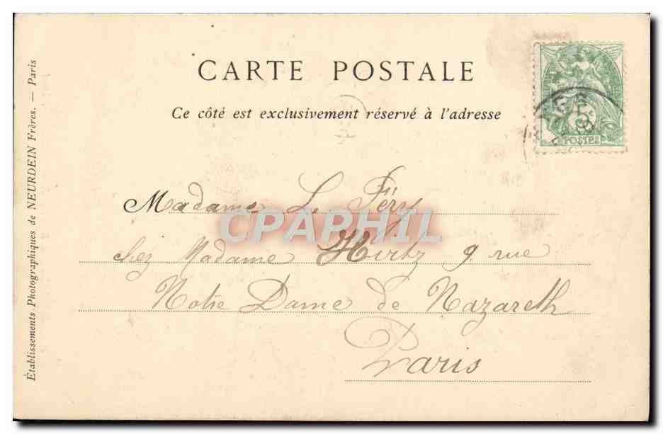 CPA Cathedrale De Bayeux Portail Meridional — Verso
