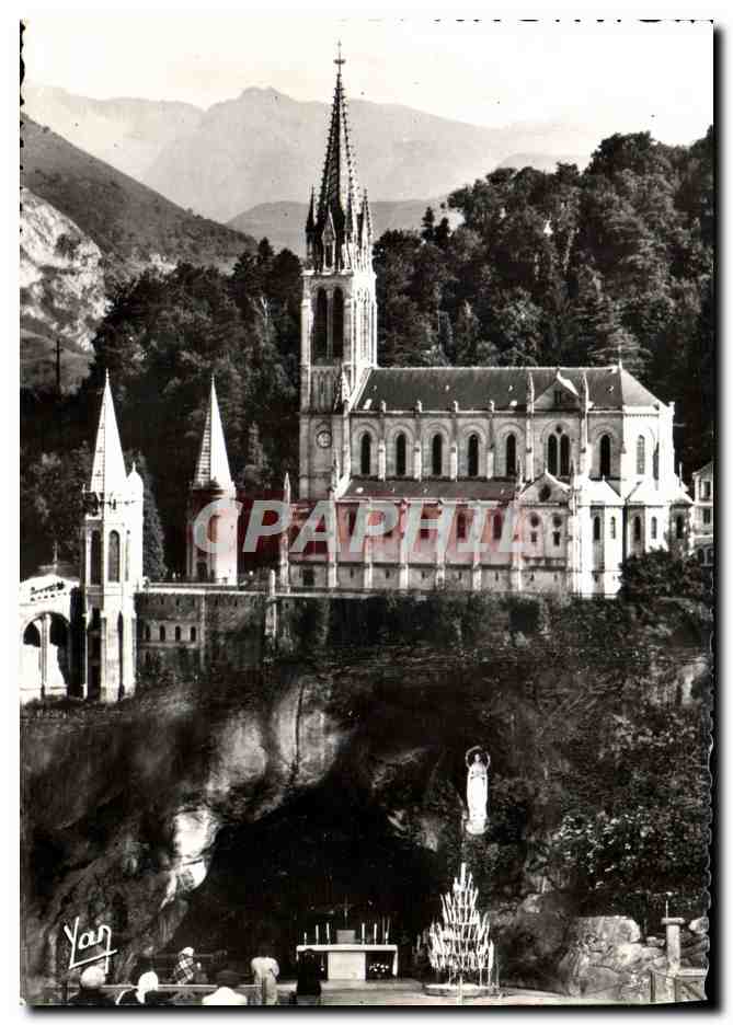 CPM Lourdes La Basilique et la Grotte