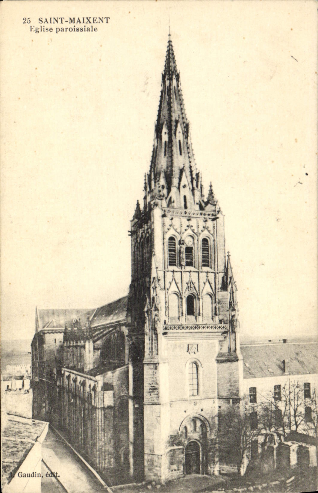 Saint-Maixent — Église paroissiale — L. Gaudin, édit.