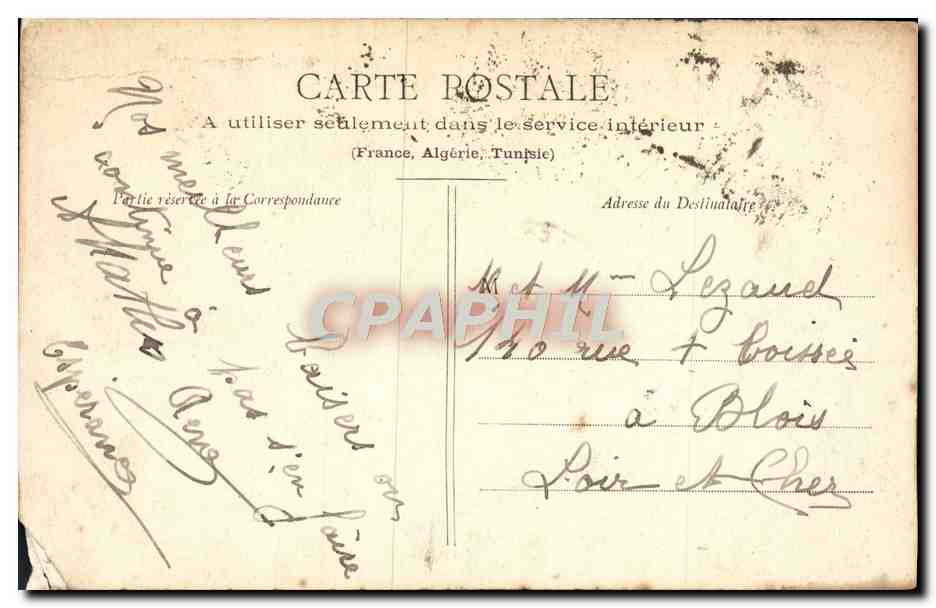 CPA Parc de Versailles Bassin des enfants dores ou des amours — Verso