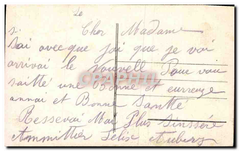 CPA Fantaisie Femme Enfant Soldat Militaria — Verso