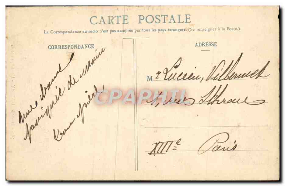 Ste-ANNE-D'AURAY — L'Autel privilégié — Collection H. Laurent, Nord 1904 — Rückseite