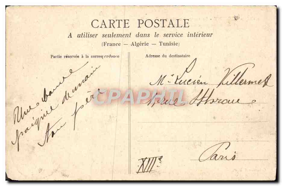 Lorient - Le contre-torpilleur "Sagaïe" à son poste d'amarrage — Collection H. L. M. — Rückseite