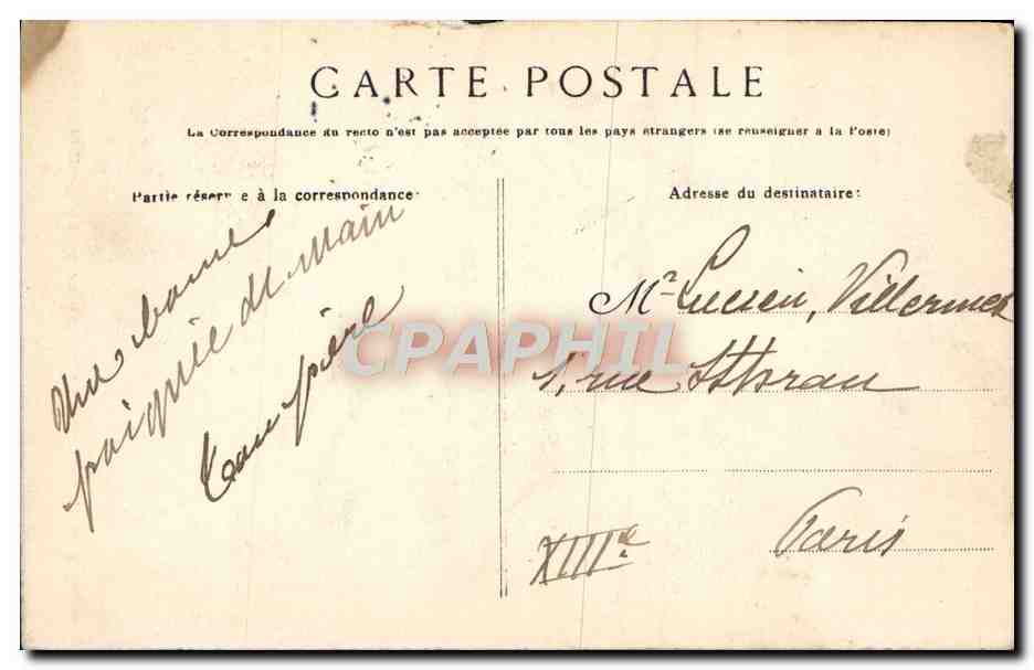 Femme de Saint-Patern - Vendeuse de Coiffes de Bretagne — Collection Villard, Quimper — Rückseite