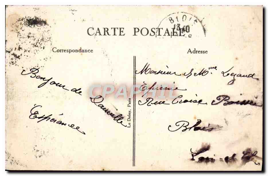 Deauville — Royal Hôtel et le Jardin — éditeur non visible, n° de série 426 — Rückseite