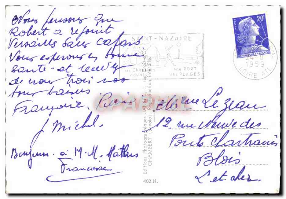 CPM La Baule Esplanade du casino — Rückseite