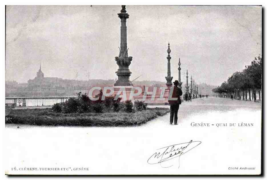 CPA Geneve Quai Du Leman