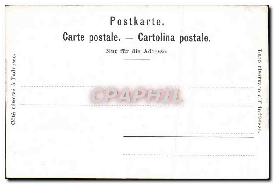 CPA Geneve Quai Du Leman — Rückseite