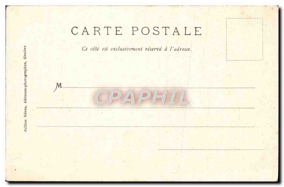CPA Geneve Le jardin anglais  — Rückseite